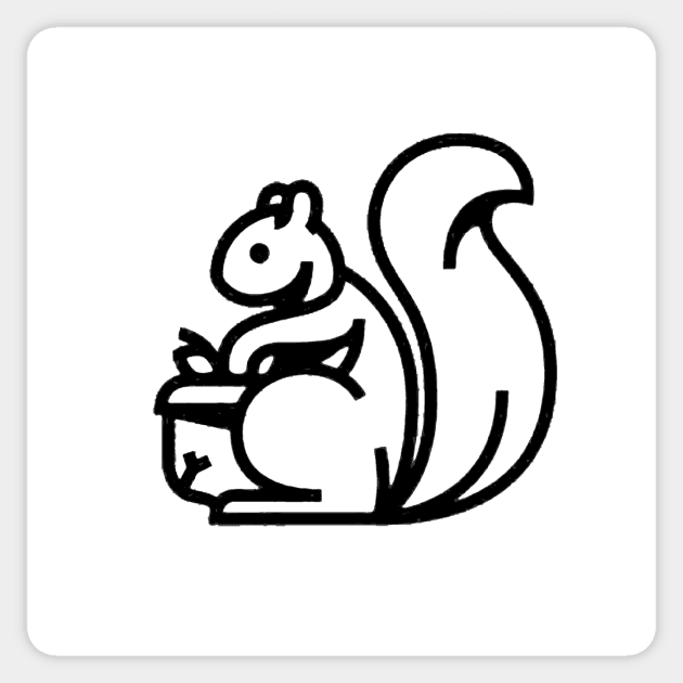 Squirrel Sticker by ballhard